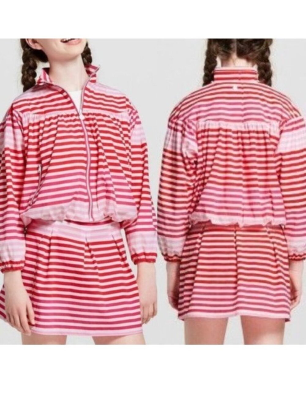 Hunter for Target | Girls Striped Performance Jacket | Size Extra Large